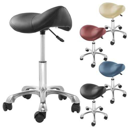 Adjustable - Rolling Spa Saddle Stool